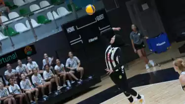 Megawati Hangestri saat debut di Manisa BBSK