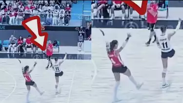 Selebrasi Gulsum Seyda dan Duygu Guncu lihat smash Megawati Hangestri