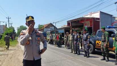 Antisipasi Pergerakan Massa, Polres Batang dan TNI Giatkan Patroli