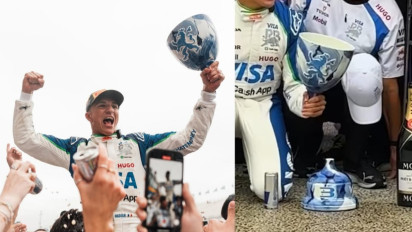 Baru Juga Pertama Kali Rasakan Podium F1 , Isack Hadjar Malah Rusak Trofi Seharga Rp770 Juta?