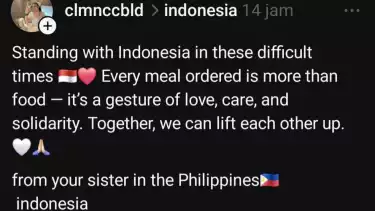 Solidaritas Tewasnya Affan Kurniawan Menggema di Media Sosial, Warganet Luar Negeri Ramai-ramai Pesan Makanan untuk Pengemudi Ojol Indonesia