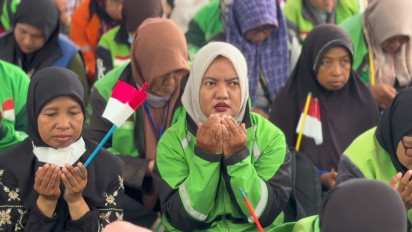 Ratusan Kiai dan Ribuan Santri Gelar Istighosah di Surabaya untuk Keselamatan Bangsa