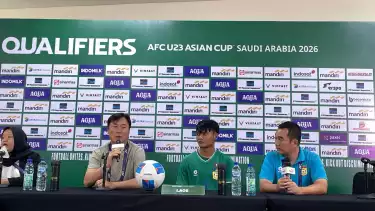 Pelatih Timnas Laos U-23, Ha Hyeok Jun, buka suara usai timnya sukses menahan imbang Timnas Indonesia U-23