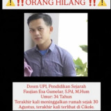 Dosen Sejarah UPI yang Hilang Selama 6 Hari Ditemukan di Cikole, Kondisi Kesehatannya Drop, Dipastikan Tidak Terkait Aksi Demo