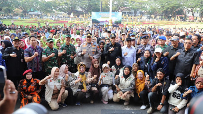 Apel Deklarasi Elemen Masyarakat Bersatu Jogo Kondusivitas Kota Malang