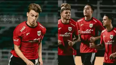 Kolase foto pemain Timnas Indonesia, Mauro Zijlstra dan Miliano Jonathans