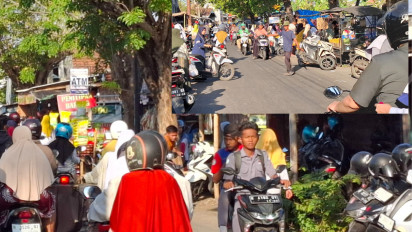 Jelang Maulid Nabi, Pedagang Buah Dadakan Padati Jalan Raya di Belakang PT Eratex