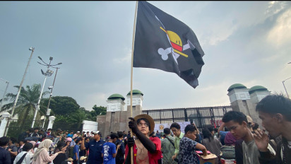 Peserta Aksi Damai di Gedung DPR Ungkap Alasan Cosplay Pakai Kostum Luffy One Piece