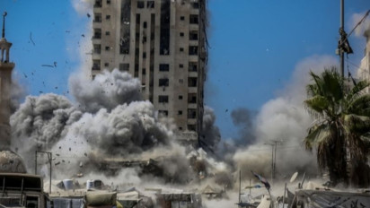 Militer Israel Serang Menara Mushtaha, Satu Juta Pengungsi di Sekitarnya Terancam