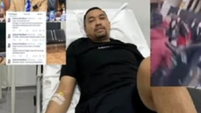 Beredar Foto Sahroni Terbaring Lemah Tak Berdaya di Rumah Sakit Usai Rumahnya Dijarah, Cek Faktanya