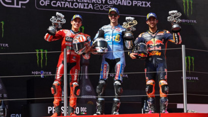 Putus Dominasi Sang Kakak, Alex Marquez Finis Terdepan di MotoGP Catalunya 2025