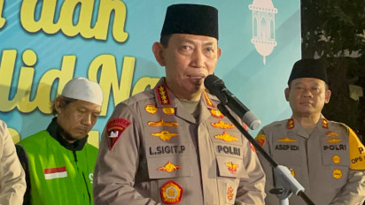 Pesan Khusus Kapolri ke Buruh dan Ojol saat Gelar Doa Bersama dan Peringatan Maulid Nabi di Polda Metro Jaya