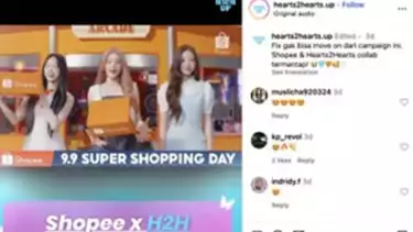 Raffi Ahmad Hingga Aurel Hermansyah Ikut Membagikan Keseruan Iklan Shopee 9.9 Super Shopping Day Bersama Hearts2Hearts