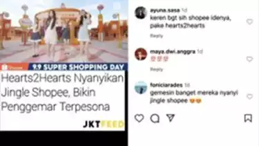 Raffi Ahmad Hingga Aurel Hermansyah Ikut Membagikan Keseruan Iklan Shopee 9.9 Super Shopping Day Bersama Hearts2Hearts