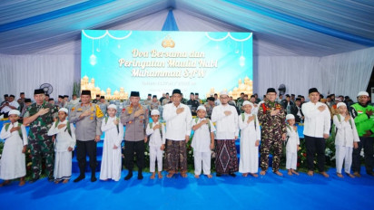 Hadiri Doa Bersama dan Peringatan Maulid Nabi, Kapolri Ajak Masyarakat Jaga Persatuan dan Kesatuan untuk Memajukan Indonesia