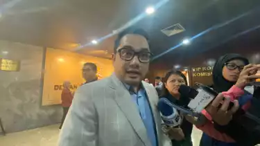 Ketua Komisi II DPR RI Fraksi Partai NasDem Rifqinizamy Karsayuda di Gedung DPR, Jakarta Pusat, Senin (8/9/2025).