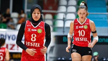 Potret Atlet Voli Cantik Turki Cansu Ayyıldız, Sahabat Megawati Hangestri di Manisa BBSK, Bikin Pangling!