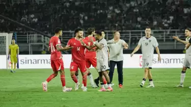 Momen Timnas Indonesia dan Lebanon ricuh