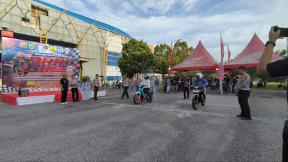 Tekan Aksi Balap Liar, Ditlantas Polda Riau Gelar Drag Bike Session III