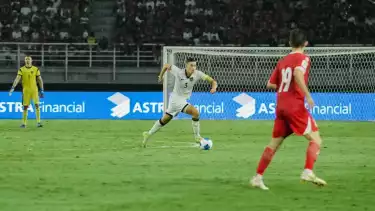 Kapten Timnas Indonesia, Jay Idzes saat Menghadapi Lebanon