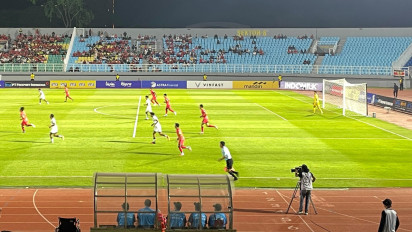 Penampakan Stadion Gelora Delta saat Timnas Indonesia U-23 Vs Korea Selatan Berlangsung: Banyak Kursi Kosong Melompong