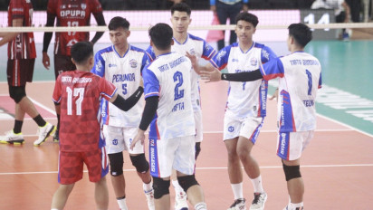 Atap GOR Nambo Sports Center Bocor Lagi! Laga Livoli Divisi Utama 2025 Antara Tirta Bhagasasi Vs Sukun Badak Mundur Satu Jam