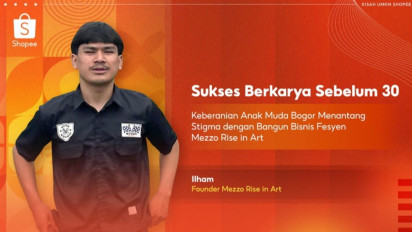 Sukses Berkarya Sebelum 30: Keberanian Anak Muda Bogor Menantang Stigma Lewat Bisnis Fesyen Mezzo Rise in Art di Shopee