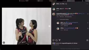 Megawati Hangestri komentari postingan akun Instagram Jeon Da-bin.