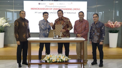 Telkomsat Teken MoU dengan PT Len Industri, Perkuat Kolaborasi Pertahanan Berbasis Satelit