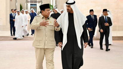 Bertemu Presiden MBZ, Prabowo Bahas Eskalasi Geopolitik Timur Tengah