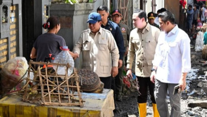 Presiden Prabowo Susuri Permukiman Terdampak Banjir di Bali, Seskab: Cek Kerja Pemerintah!