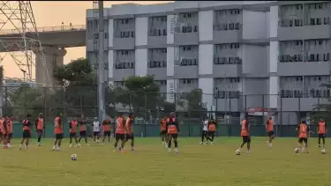 Latihan Persija jelang lawan Bali United