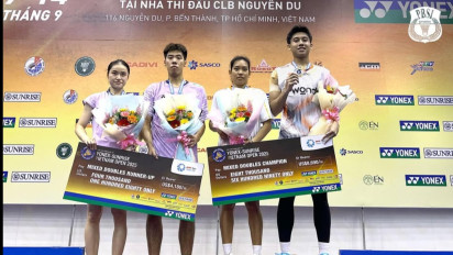 Dominan atas Ganda China di Final, Marwan Faza/Aisyah Salsabila Juara Vietnam Open 2025
