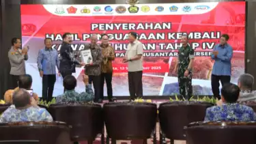 Satgas PKH serahkan hasil penguasaan lahan kembali ke negara.