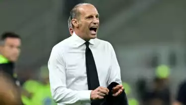 Massimiliano Allegri di laga AC Milan kontra Bologna
