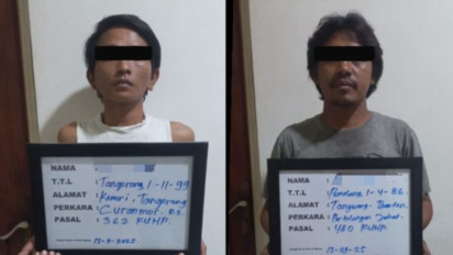 Polisi Tangkap Pencuri dan Penadah Motor Hasil Curian di Tanah Abang, Dijual Lewat Medsos Rp5 Juta