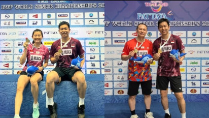 Cerita Jenaka Istri Hendra Setiawan saat Suaminya Tandai Comeback dengan 2 Gelar Juara Dunia Senior BWF: Ayo Pensiun Beneran