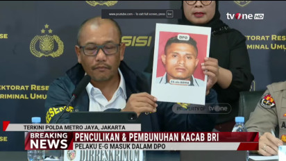 Terungkap! Polisi Pamerkan Wajah EG, Buronan Kasus Pembunuhan Kepala KCP BRI