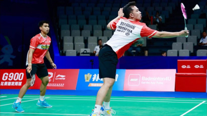 Disingkirkan Ganda Jepang di Babak Pertama China Masters 2025, Sabar/Reza Bilang Begini..