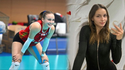 5 Potret Berre Ince, Atlet Voli Cantik Turki yang 'Bersinar' saat Goztepe Kalahkan Megawati Hangestri cs