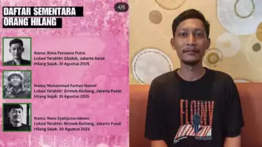 Bima Permana Putra Disebut Korban Kerusuhan Jakarta yang hilang