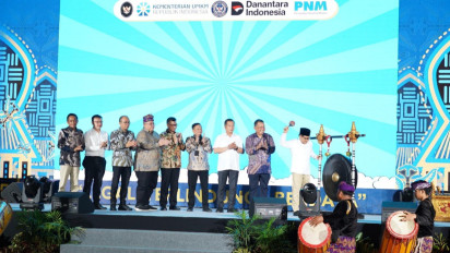 Festival UMKM NTB: Menko Pemberdayaan Masyarakat dan Kementerian UMKM Perkuat Legalitas Nasabah PNM