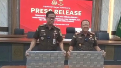 Terpidana Korupsi Masjid Sriwijaya Kembalikan Rp 1 Miliar ke Kejari Palembang