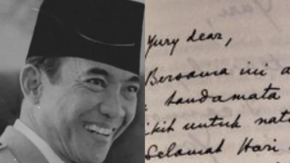 Beredar Surat Cinta Soekarno untuk Yurike Sanger, Presiden Pertama Indonesia Itu Mengucapkan Selamat...