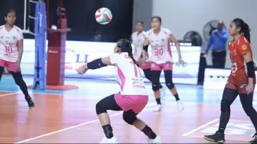 Pemain Bandung Tectona Putri saat beraksi di Livoli Divisi Utama 2025