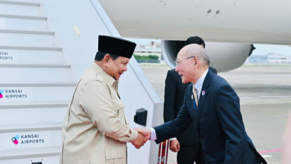 Prabowo Tiba di Osaka, Siap Tunjukkan Kiprah Indonesia di Expo 2025