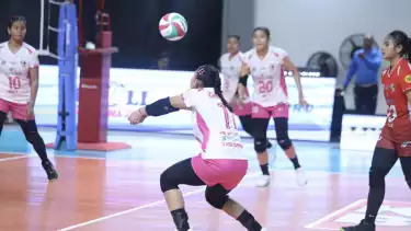 Pemain Bandung Tectona Putri saat beraksi di Livoli Divisi Utama 2025