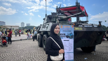 Cerita Seorang Wanita Rela Kunjungi Pameran Alutsista di Monas, Ketemu Kekasih Sekaligus Carikan Jodoh untuk Sahabat