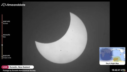 Langit Pasifik Jadi Saksi, Gerhana Matahari Sebagian 21 September 2025 Pukau Dunia!