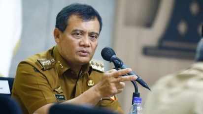 Dibangun dengan Anggaran Rp 110 Miliar, Gubernur Jateng Pantau Penyelidikan Kasus Ambruknya Atap Teras Gedung Pemkab Brebes